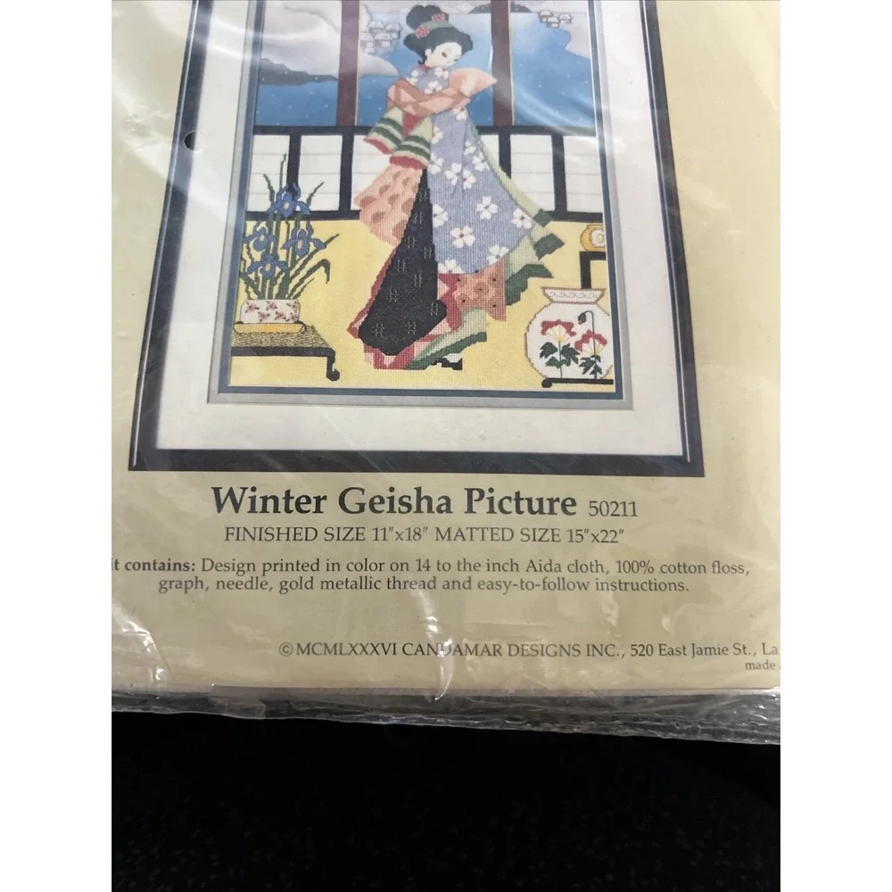 Something Special Counted Cross Stitch WINTER GEISHA PICTURE‎ 11